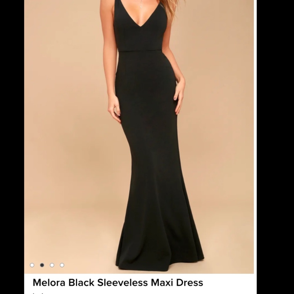 Melora black sleeveless maxi dress